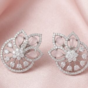 Lotus Sparkle Stud Earrings