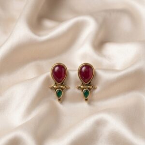 Designer Gemstone Stud Earrings