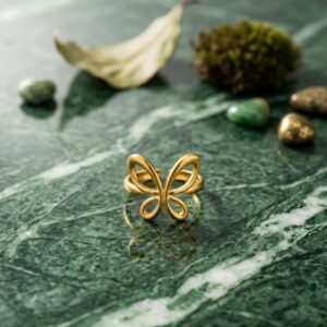 Adjustable Butterfly Ring