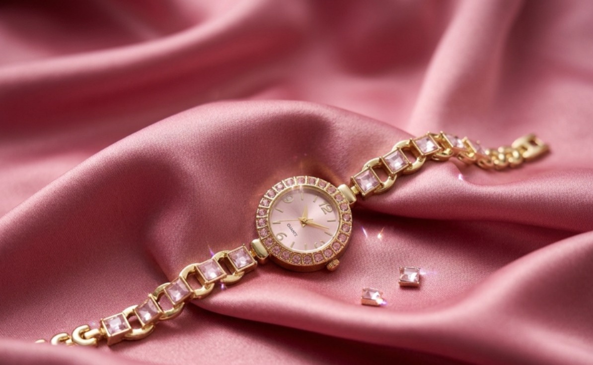 Blush Crystal Elegance Watch