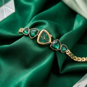 Emerald Elegance Watch