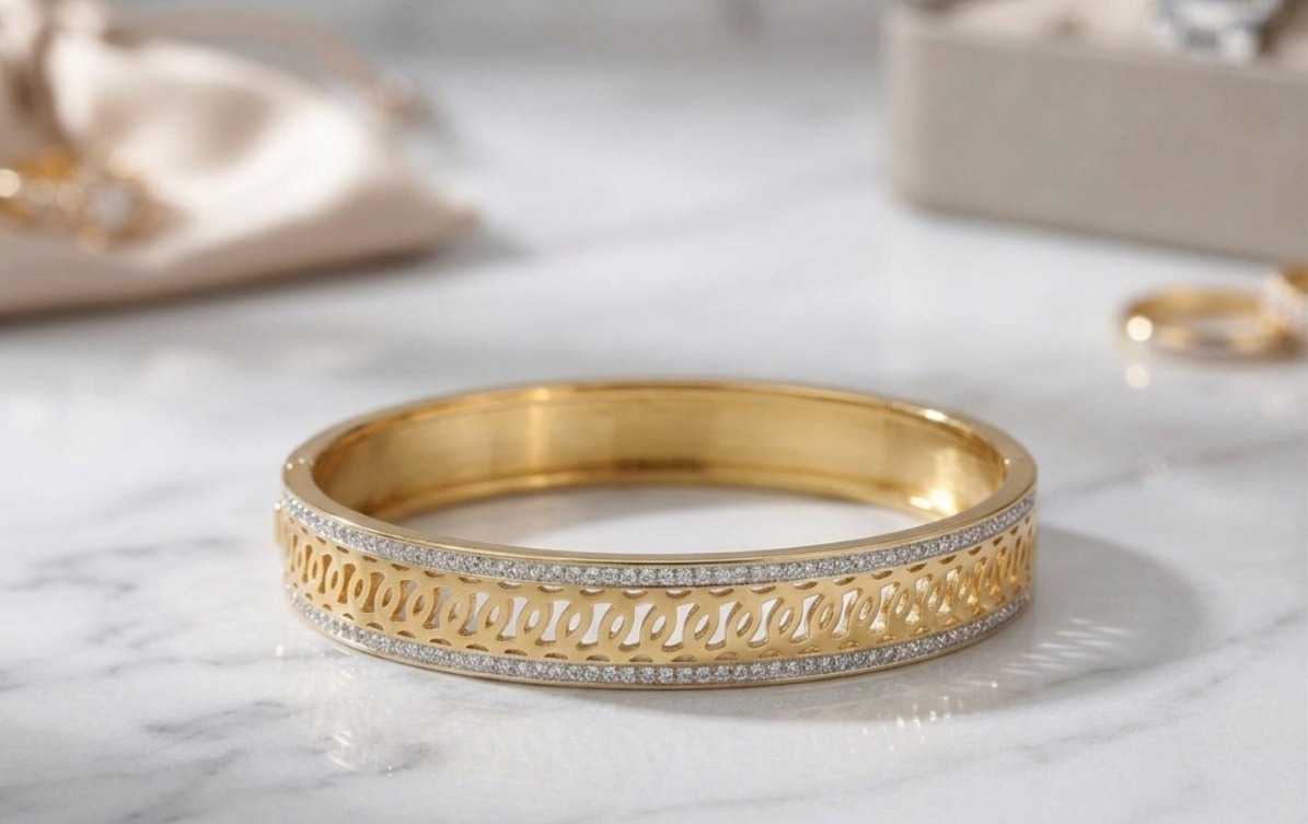 Royal Filigree Bangle Bracelet