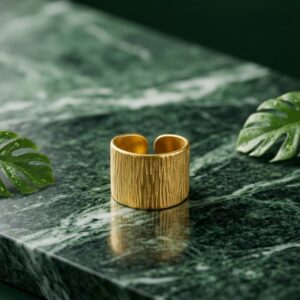 Textured Adjustable Ring