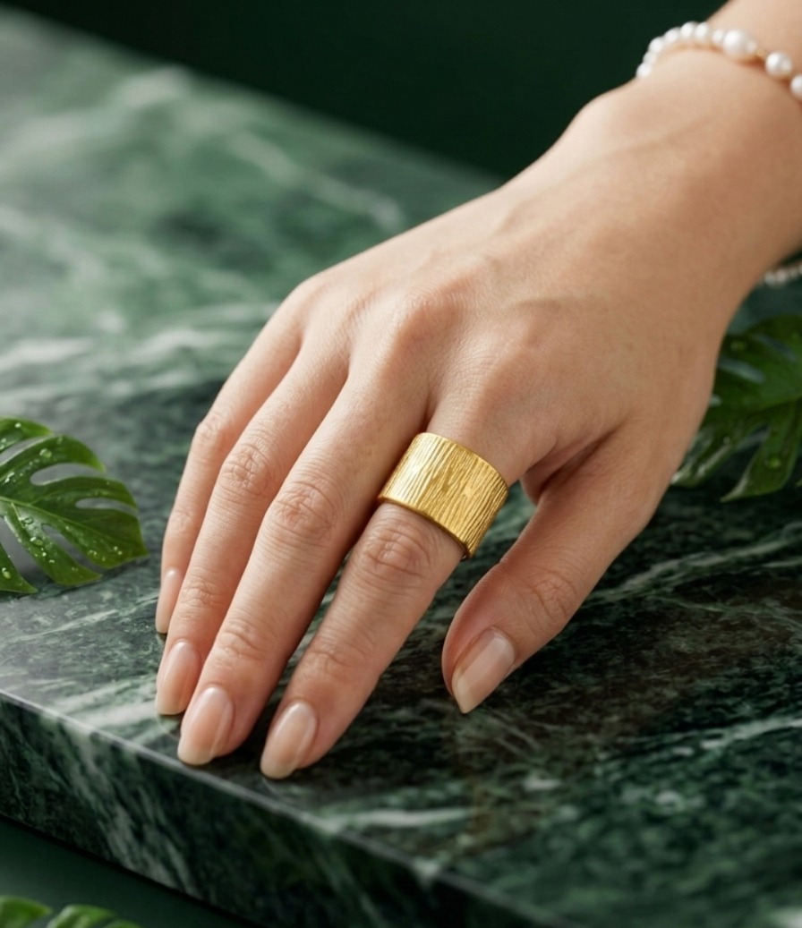 Textured Adjustable Ring - Image 2