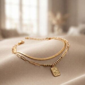 Evil Eye Layered Chain Bracelet