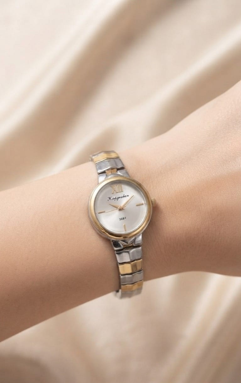 Classic Two-Tone Minimalist Women's Watch - Image 2