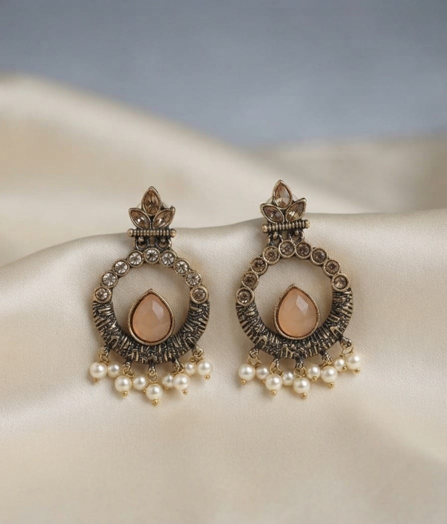 Oxidized Ethnic Earrings